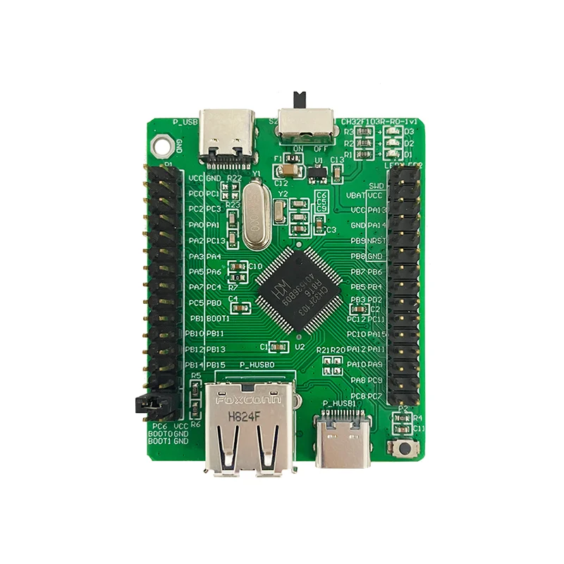 2 pièces/lot CH32F103 EVT 32 bits ARM Cortex-M3 Core industriel-grade général MCU USB2.0 Touchkey LilI2C/USART/éventuelles I ADC Tech