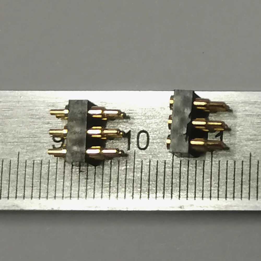 1 Stück DC-Stecker Pogo-Pin-Verbinder SMT DIP 2,54 mm Rastermaß 2345681012141620-Pin Doppelreihiger Federkontakt PCB Batterieladung – Detail 5