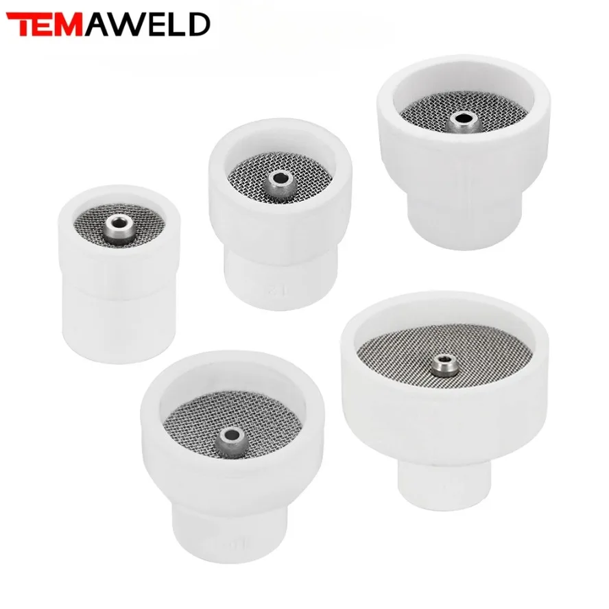 

Professional 2PCS WP9/20/17/18/26 Tig Welding Torch #10 #12 #14 #16 #24 Ceramic White TIG Welding Cup 14# White Ceramic Nozzle