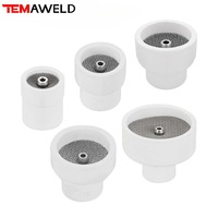 Professional 2PCS WP9/20/17/18/26 Tig Welding Torch #10 #12 #14 #16 #24 Ceramic White TIG Welding Cup 14# White Ceramic Nozzle