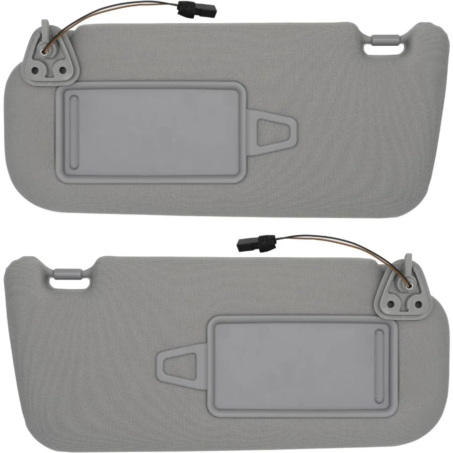 

Driver and Passenger Side Sun Visor for Elantra 20072010 Replacement Sun Shade with Light 852102H1618M and 852202H1618M in Gra