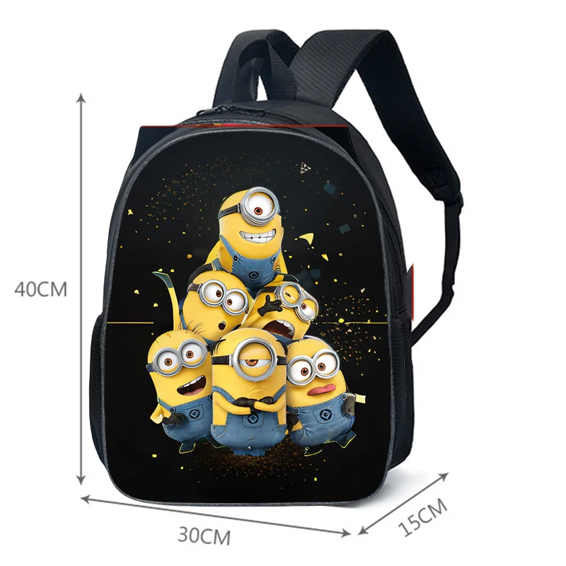 3Pcs/set Minions Backpacks Anime Despicable Me Student Schoolbag Laptop Bag Shoulder Bag Kids Pencil Bag Fashion Travel Knapsack