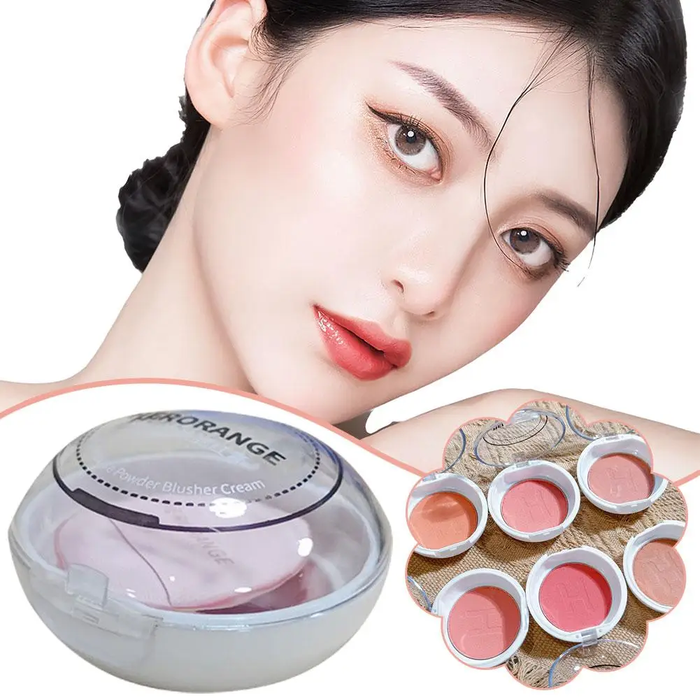 Natural Mineral Blusher para Mochi, Monocromático, Face Peach, Sombra Blusher, Pigmento Cosmético, Blus Mud, G7R2