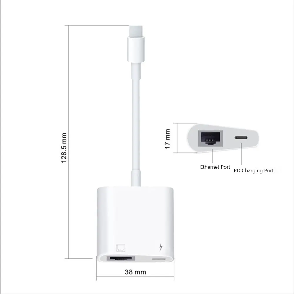 Portable Stable Connection Mobile Phone PD Charging Network Card Ethernet Converter Type-C to RJ45 Port For Xiaomi Huawei image 6