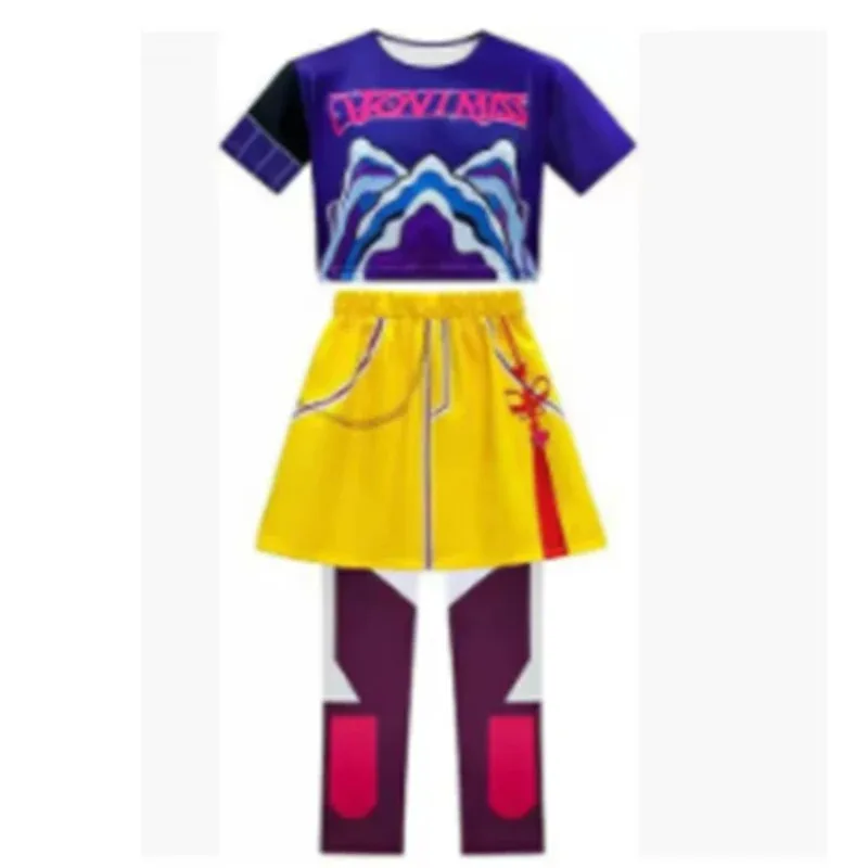 KPOP شيطان ميرا هنتركس الصيادين الاطفال ملابس الفتيات رومي زوي ميرا تأثيري الملابس فستان أنيق أنيمي الزي مجموعة كاملة هالوين #6