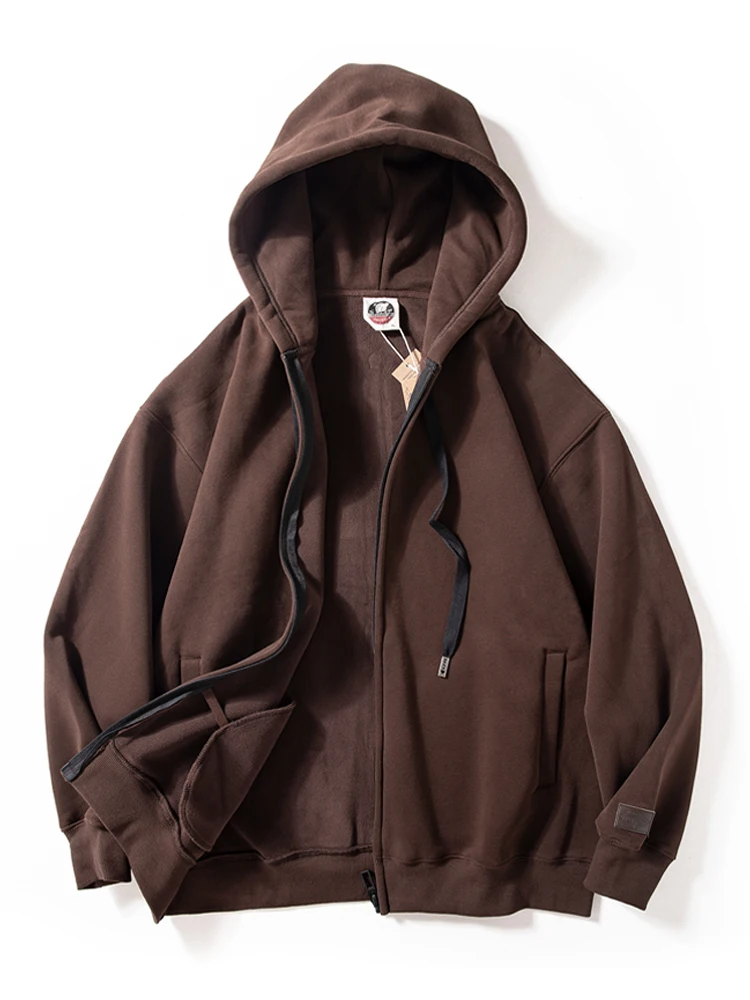 

Мужская теплая флисовая толстовка на молнии в американском ретро-стиле с длинными рукавами для пар