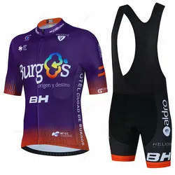 New BH Burgs Summer Cycling Jersey Set MTB Bike Clothes Spain Bicycle Clothing Outdoor Quick-Drying Hombre Ropa Maillot Ciclismo