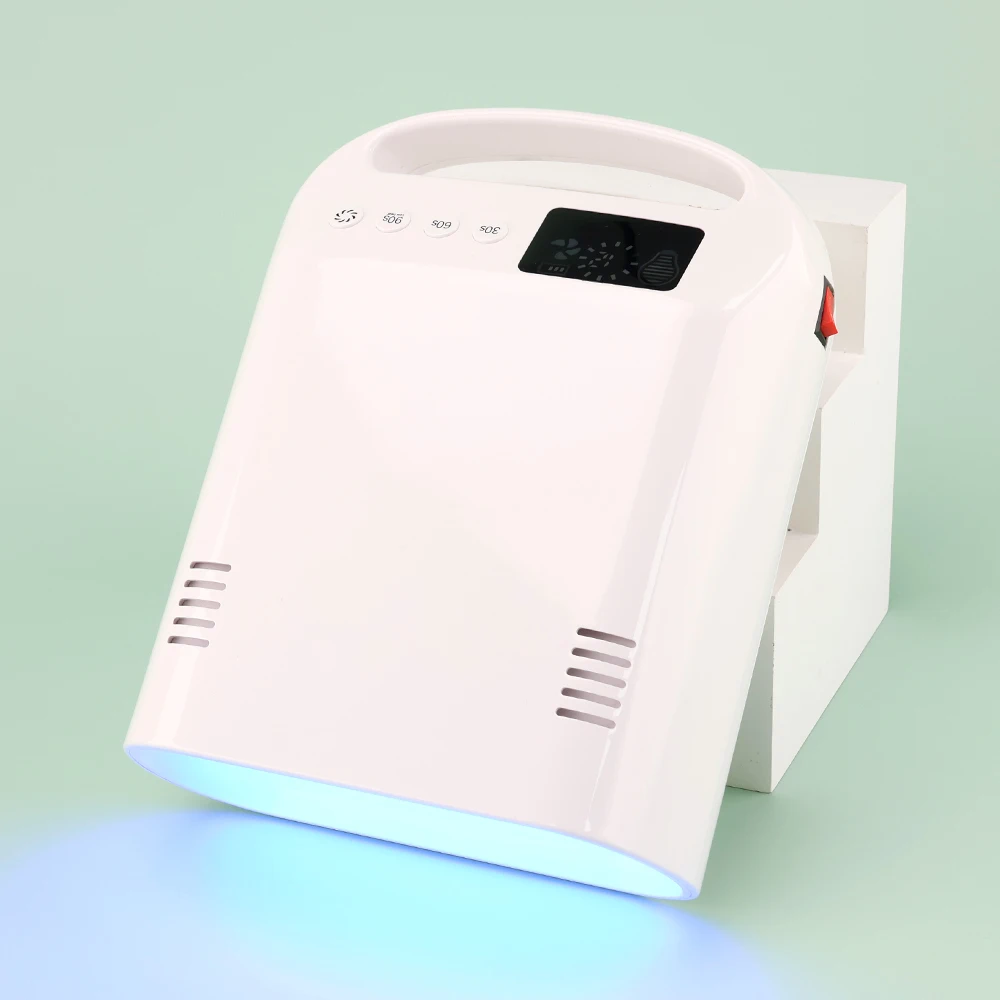 Ventole di raffreddamento Pro Cure senza fili da 108 W ad alta potenza per salone professionale Nail Tech Lampada per unghie UV LED ricaricabile Asciugatrice per unghie