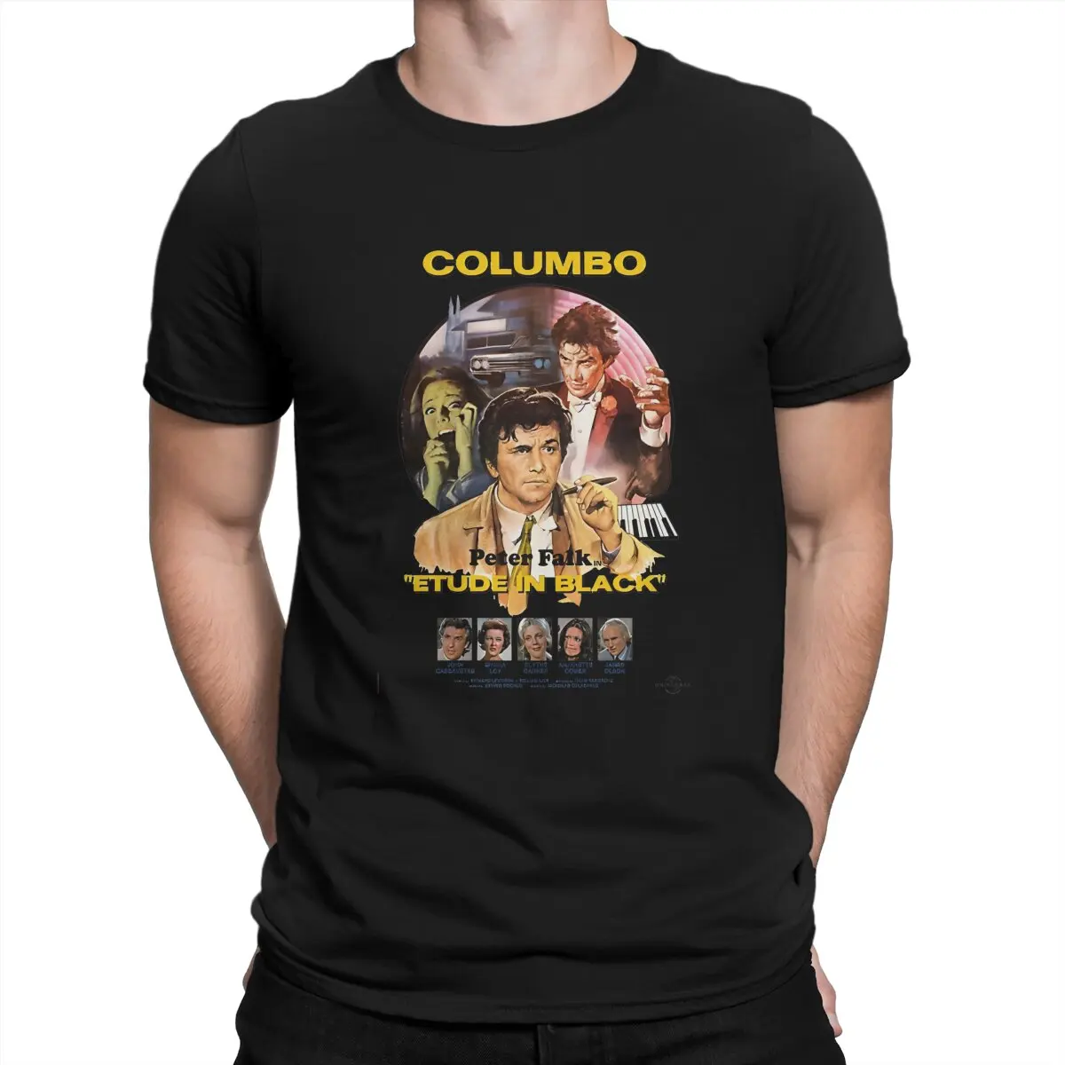 Columbo TV Series Cassavetes T Shirt Grunge Men's Tees Summer Cotton Clothing Harajuku O-Neck TShirt