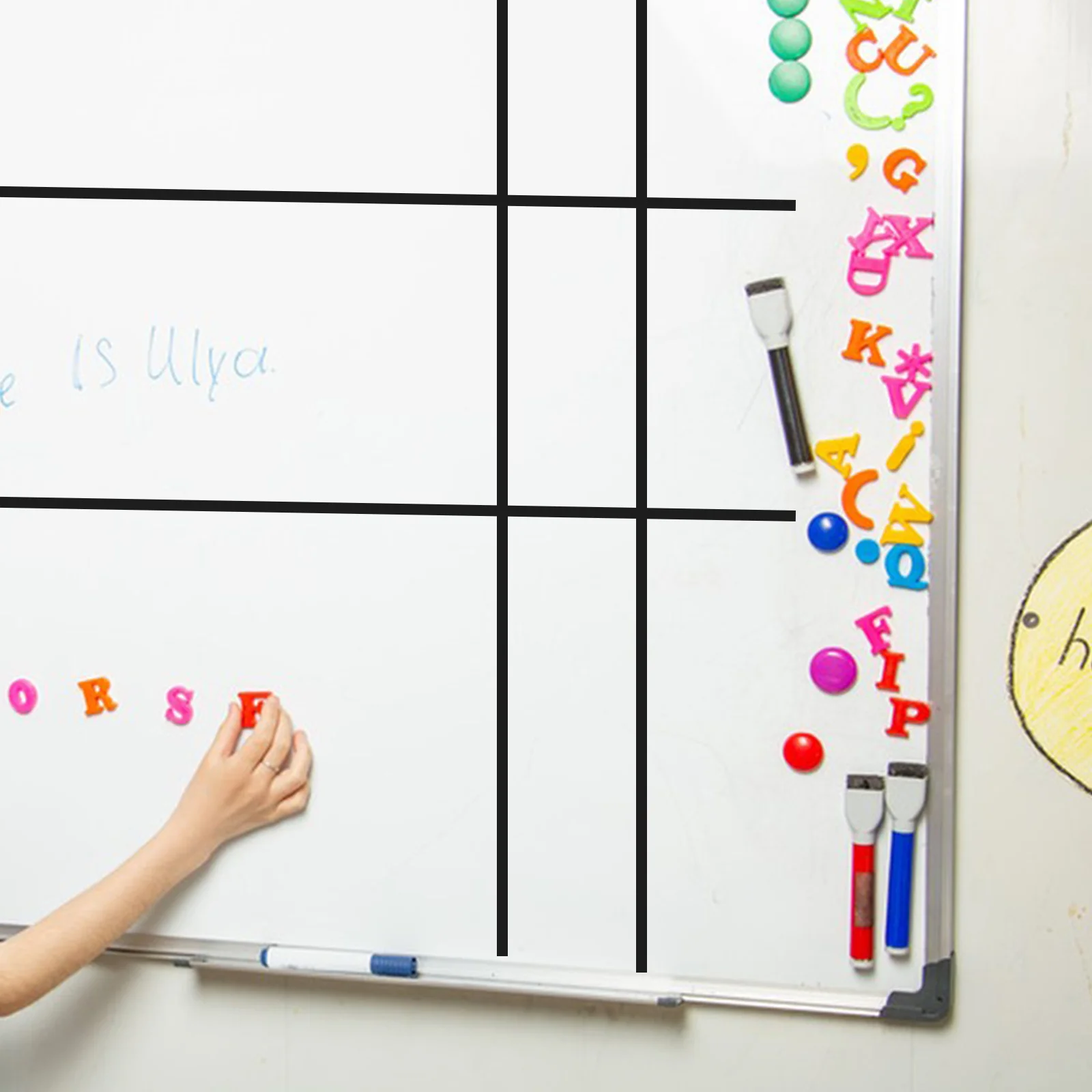 10 قطعة شريط رقيقة الشريط الجاف محو مجلس لاصق شبكة بمناسبة مقلمة للسبورة البيضاء الفصول الدراسية مكتب منظمة الرسم البياني صنع