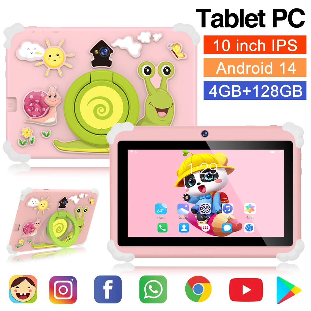 

Tablet PC Npad703 Android 14 Tablet 4 Core Processor 4GB RAM 128GB ROM 7inch HD Display 5MP Dual Camera 3200mAh Battery Kids Pad
