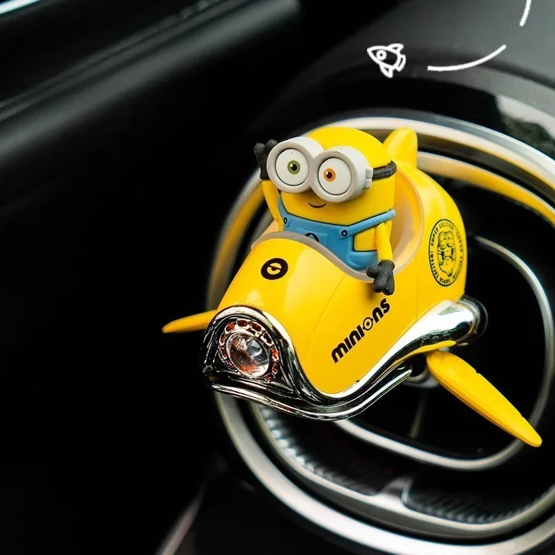 Minionsed Car Air Freshener, Cute Cartoon Car Vent Perfume Clip Creative Aromatherapy Balm Ornament Lovely Auto Interior Gift - view 6