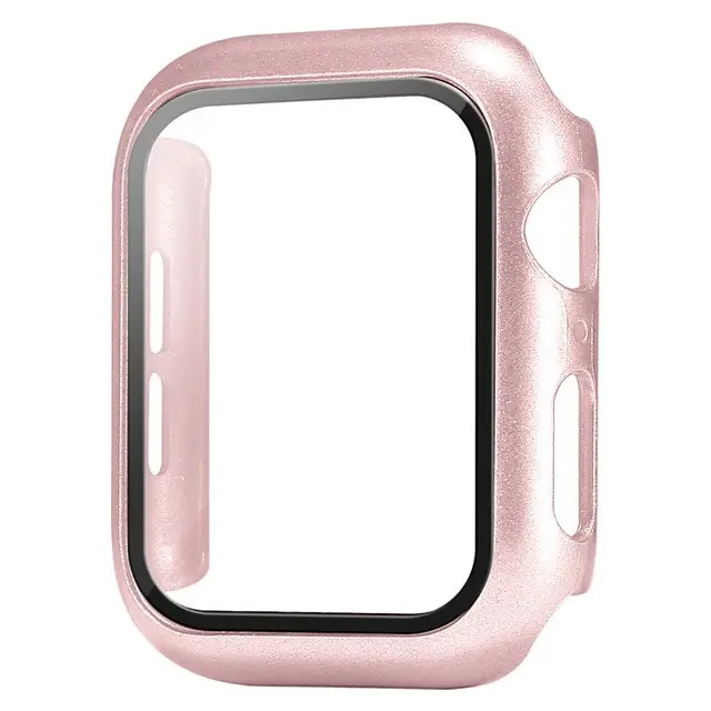 Glass+Cover For Apple Watch case 8 7 6 SE 5 9 iWatch Accessorie Screen Protector Apple watch serie 44mm 45mm 41mm 40mm 42mm 38mm - Image 26