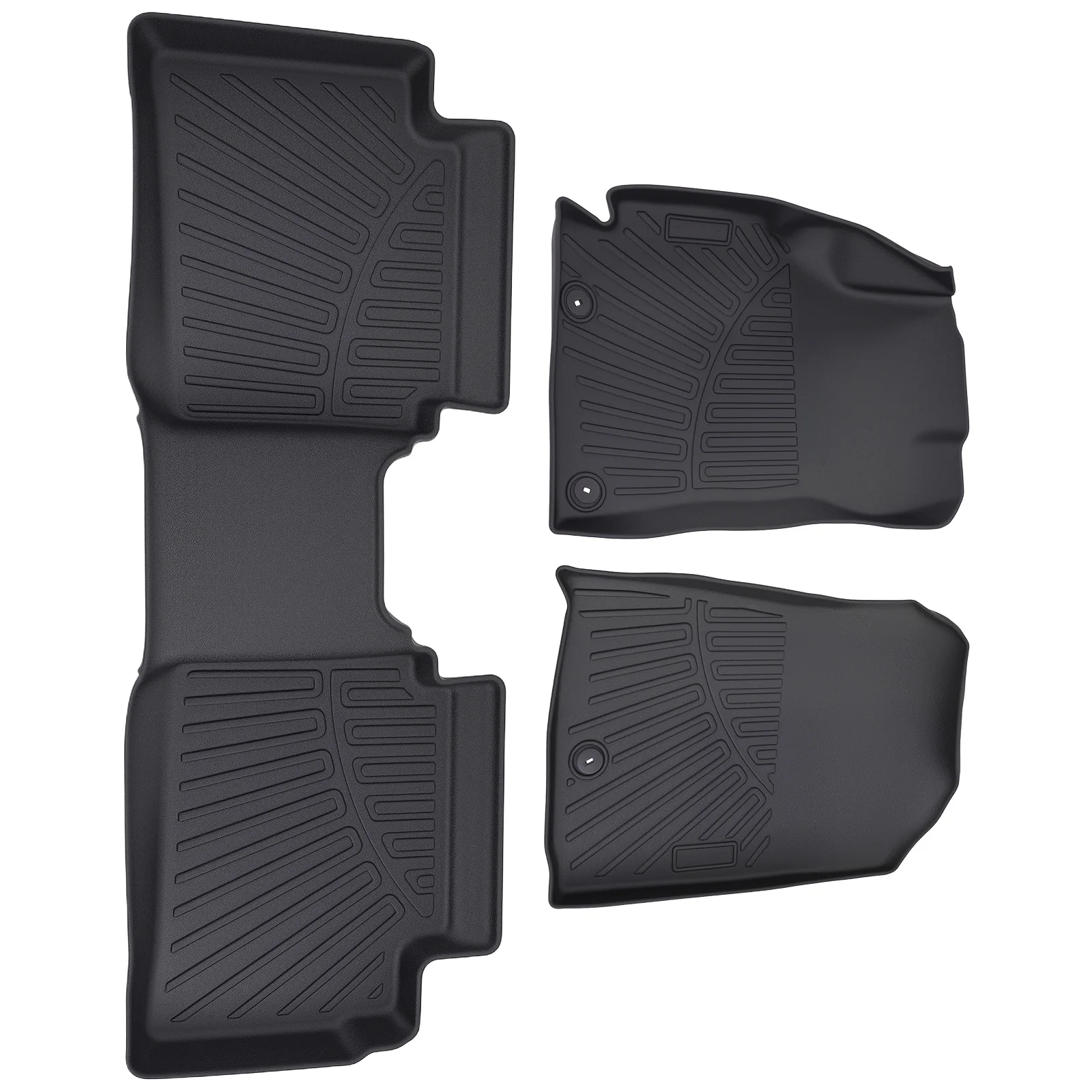 

Carpet Floor Mats for Kia Forte 2019-2024 Full Set TPE Rubber Black All Weather
