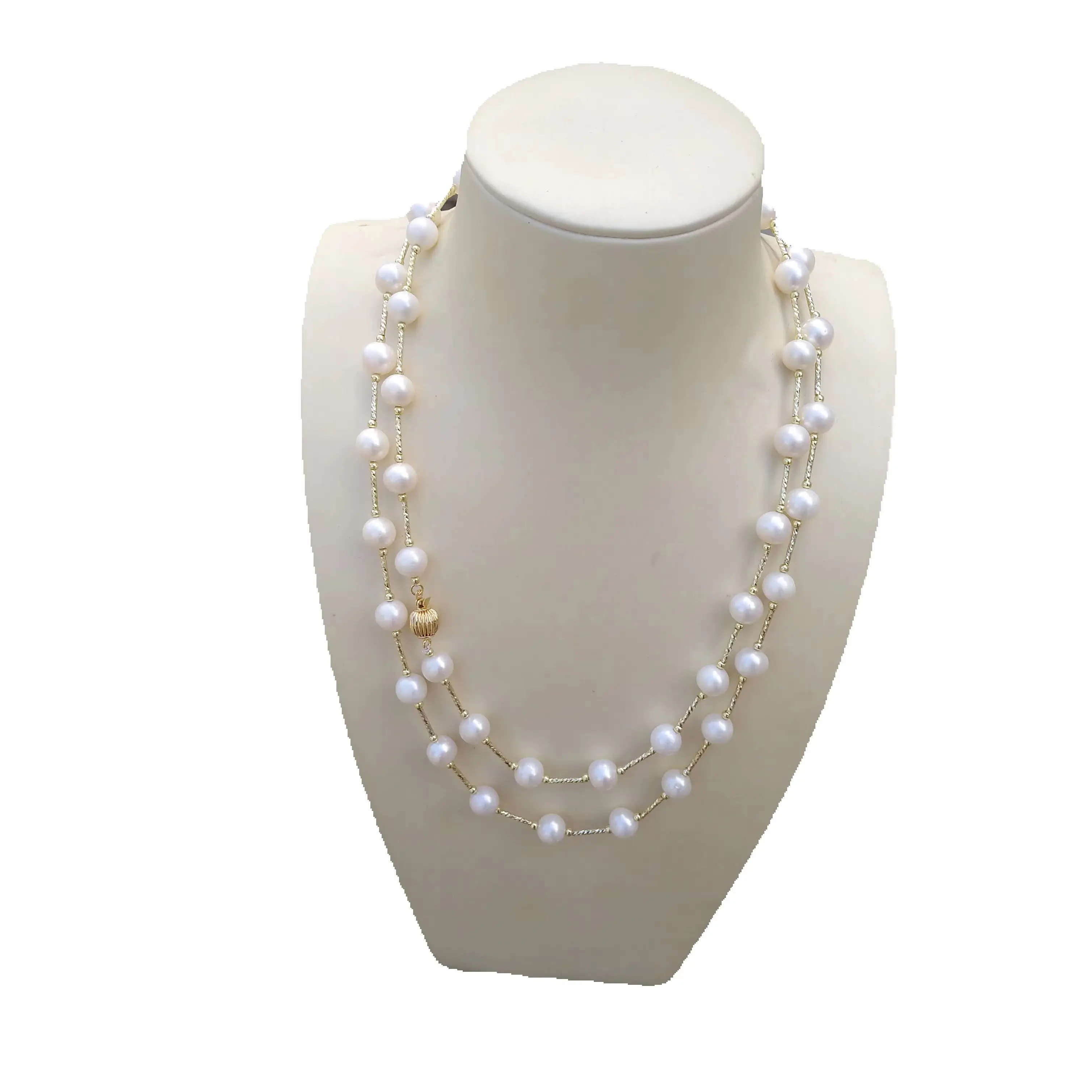 

Perfect Akoya Round AAA+ 8-9mm White Pearl Necklace Videos And Pictures Are All Taken In Kind.