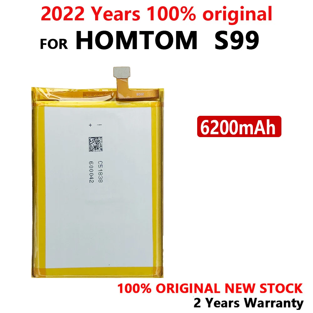 

New 100% Original 6200mAh S99 Battery For HOMTOM S99 Backup Phone High Quality Batteries With Tracking Number