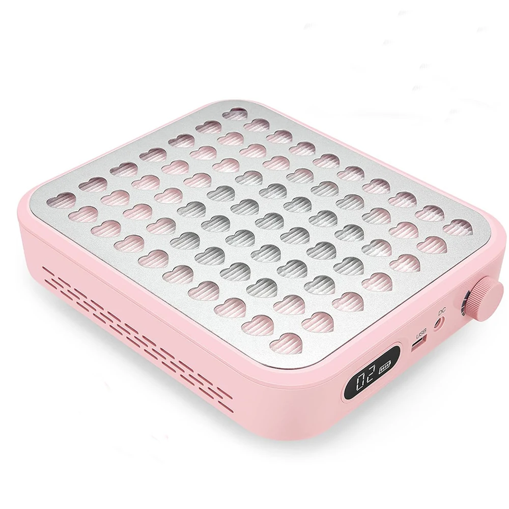 Aspirador de uñas Aspirador de Unas potente Extractor de polvo de succión ajustable recargable para uñas de Gel acrílico