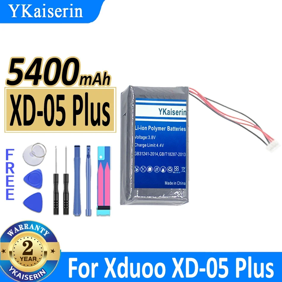 

5400mAh YKaiserin Battery For Xduoo XD-05 Plus Batteria