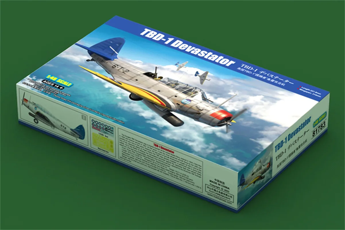 

HobbyBoss масштаб 1/48 TBD-1 Devastator Военная пластиковая сборная модель # 81783