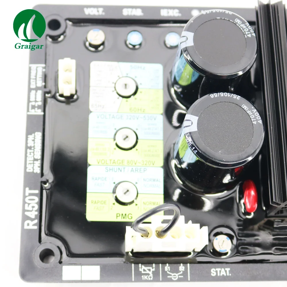 New Three Phase Brushless Generator AVR R450T Voltage Regulator