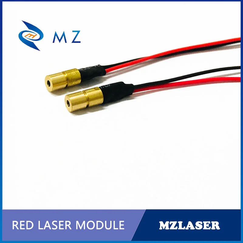 Módulo láser de punto/punto rojo de grado Industrial de tamaño pequeño estándar D4 mm 635nm 5mw