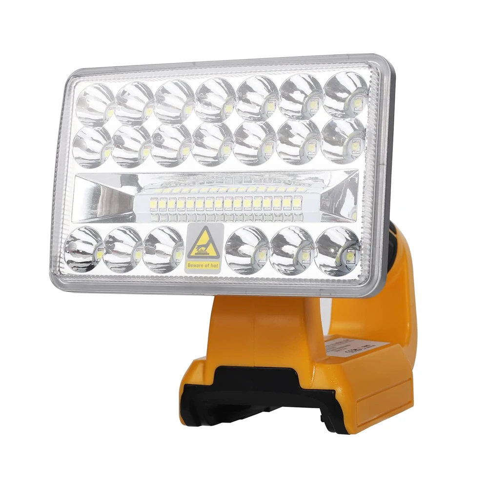 LED Work Light for DeWalt 18V 20V Max Battery 18W 2000LM 3 Modes with USB Port Use for Car Repairing, Camping,Emergency light