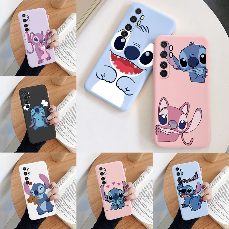 Lilo Stitch Phone Case For Xiaomi Mi Note 10 Lite Camera Protect Soft Cover Silicone Cartoon Funda For Xiaomi Note 10 Lite Capa