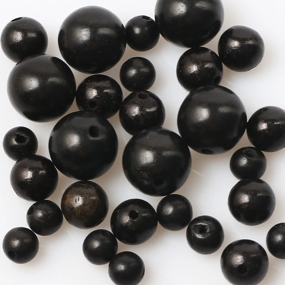 20-100pcs 6/8/10/12mm Natural Sandalwood Beads Wooden Pearl Spacer Beads For Jewelry Making Diy Bracelet Necklace Accessories