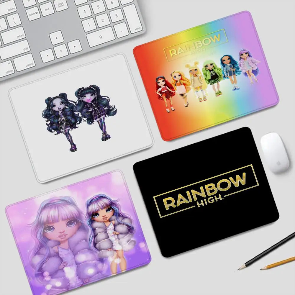 

Rainbow High Mouse Pad Offices Accessories Gaming Small Mousepad Desk Mat Office Rug Gamer Mats Anime Gadgets Computer Mause