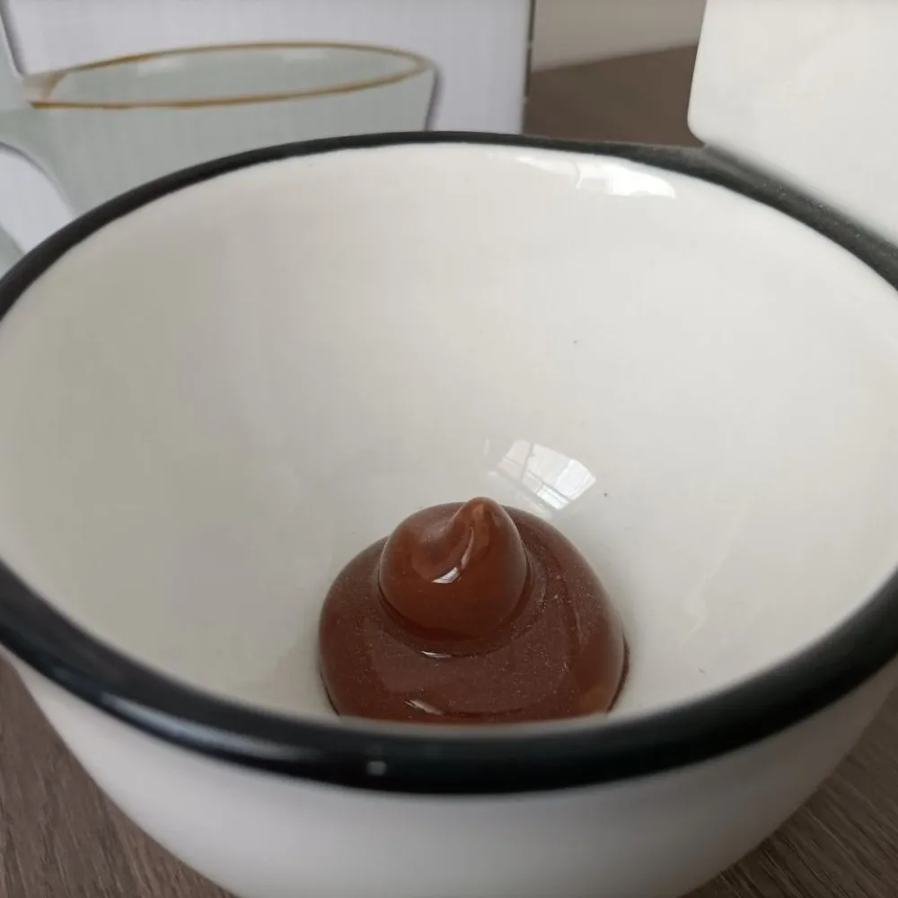 

Модная забавная кружка для туалетной воды, минималистичная новинка, чашка для какашек, термостойкий стакан для чая, праздник дня рождения