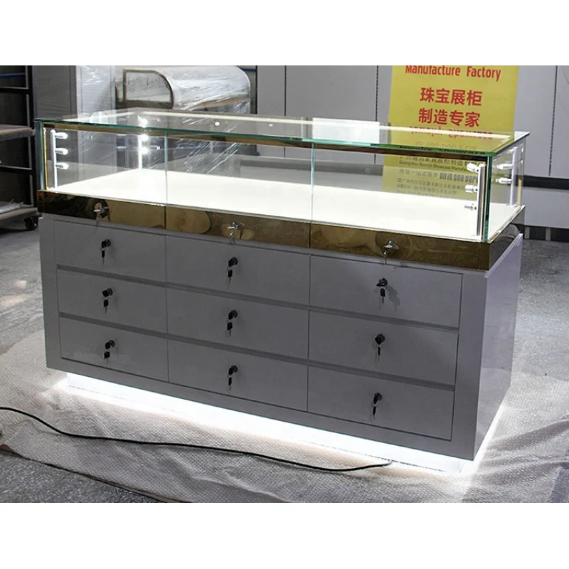 

Custom. high quality display jewelry stalls stands and portable jewelry showcases for sale