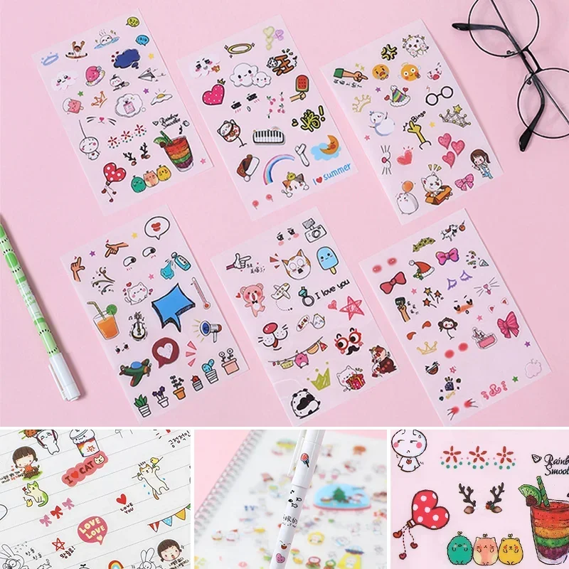 Papel de impressão térmica para câmera infantil, 3.6 metros por rolo 57*27mm, à prova d'água e à prova de óleo, caneta aquarela colorida, adesivos fofos