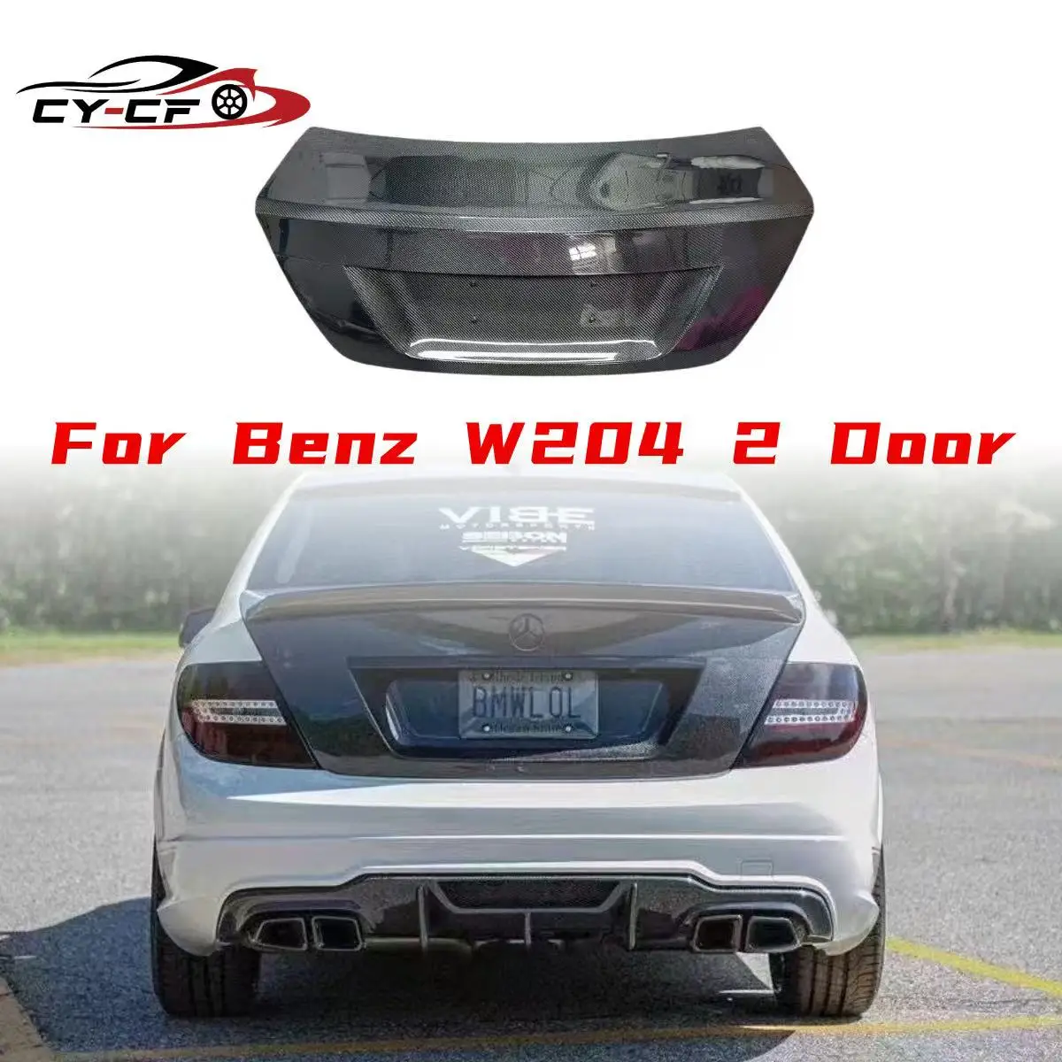 

Для Mercedes-Benz W204 2012-2014 годов выпуска, 2-дверный, задний багажник, карбон, стиль AMG, для защиты, автозапчасть, карбоновый багажник