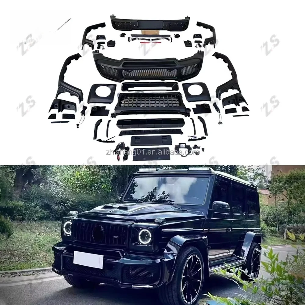 ZS for W464 G Wagon Old to New B-style G800 PP Facelift Tunning Parts Car Bumper Grille Rear Diffuser Body Kit