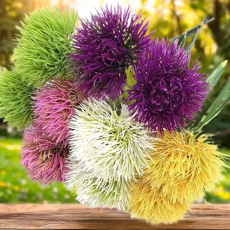 5Pcs Artificial Flowers Outdoor Garden Wedding Bouquets Festival Decor Vases Home Table Room Scrapbook Diy Party Gifts Hydrangea