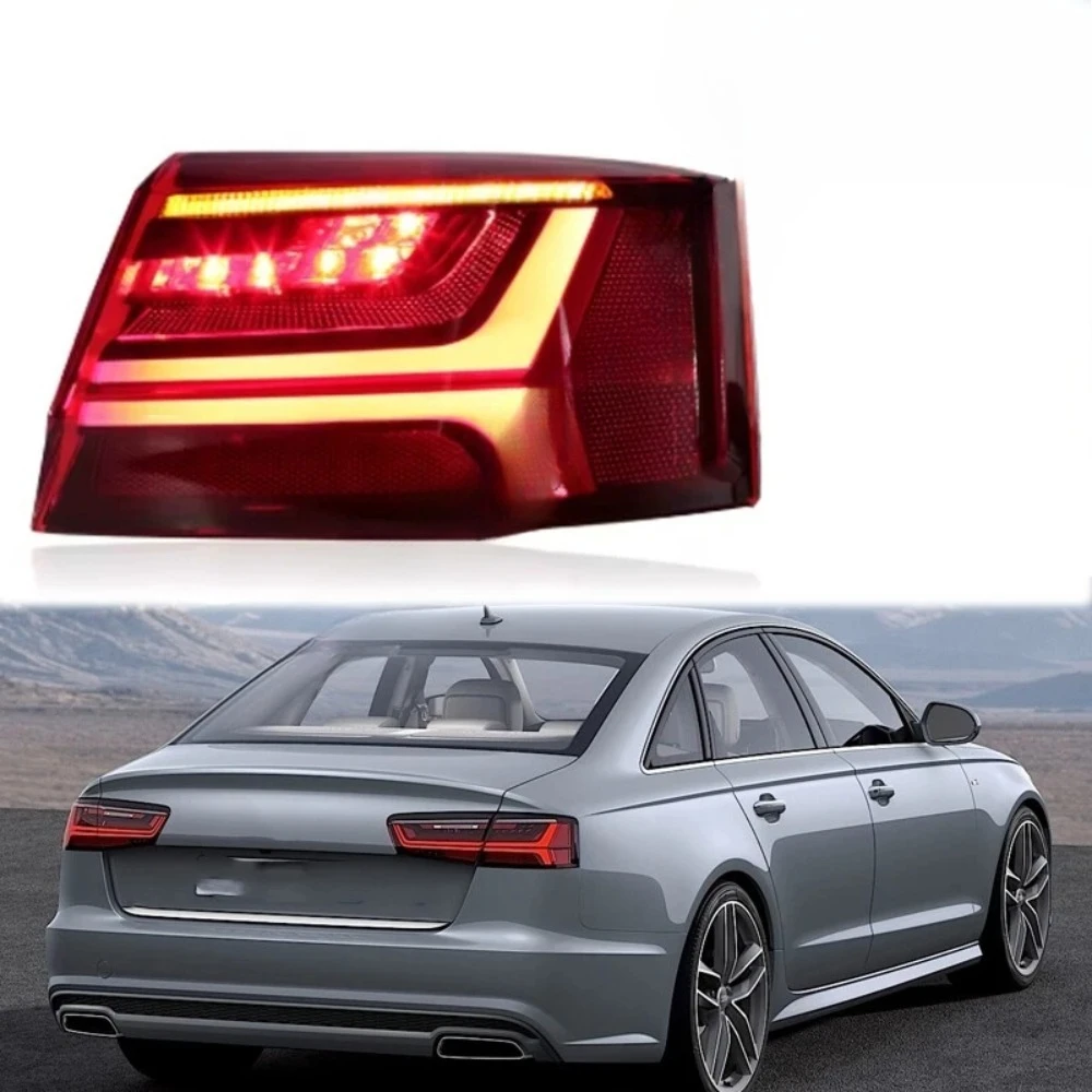 For Audi A6 C7 Sedan(facelift) 2015-2018 Rear Brake Lamp 4G5945093E 4G5945094E 4G5945095E Left/Right Outer Car LED Tail Light