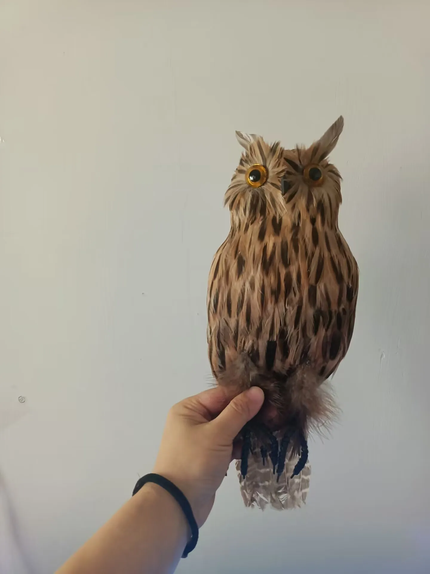 

big simulation foam and feather brown owl model home garden decoration about 32cm a0050