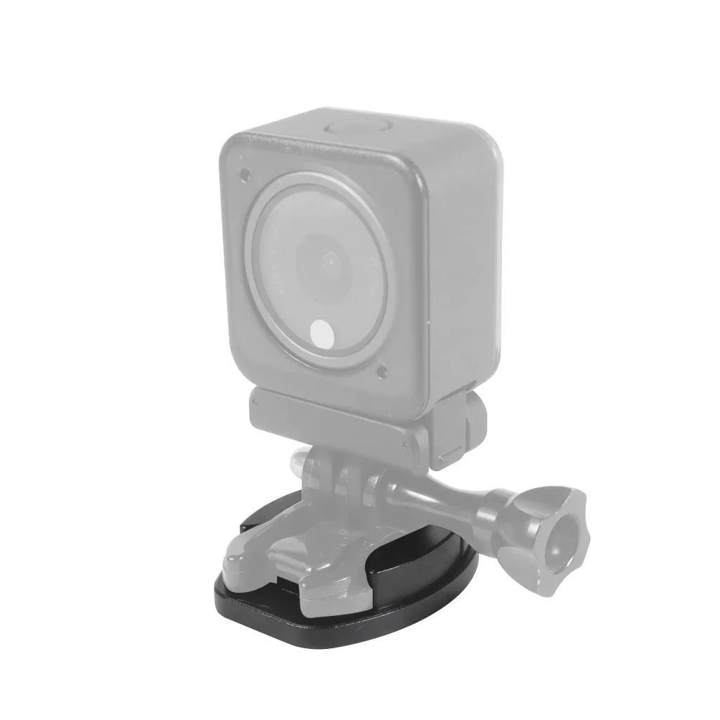 Flat Mount Helmet Base Adapter Surfboard Surface 4 Holes for Go Pro 13 12 11 Quick Release Plate Tripod Bracket Phone Holder