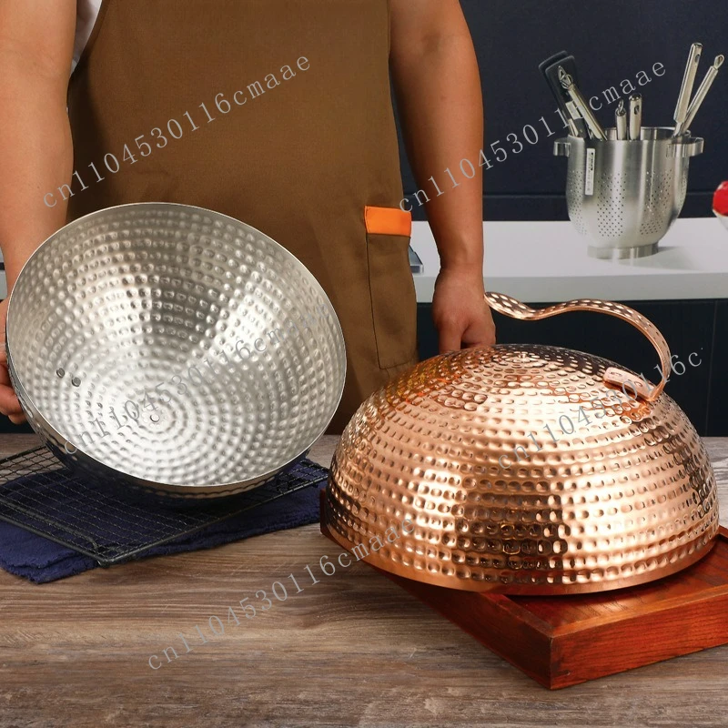 Suitable for commercial pot Japanese-style teppanyaki with handles Copper Stainless steel