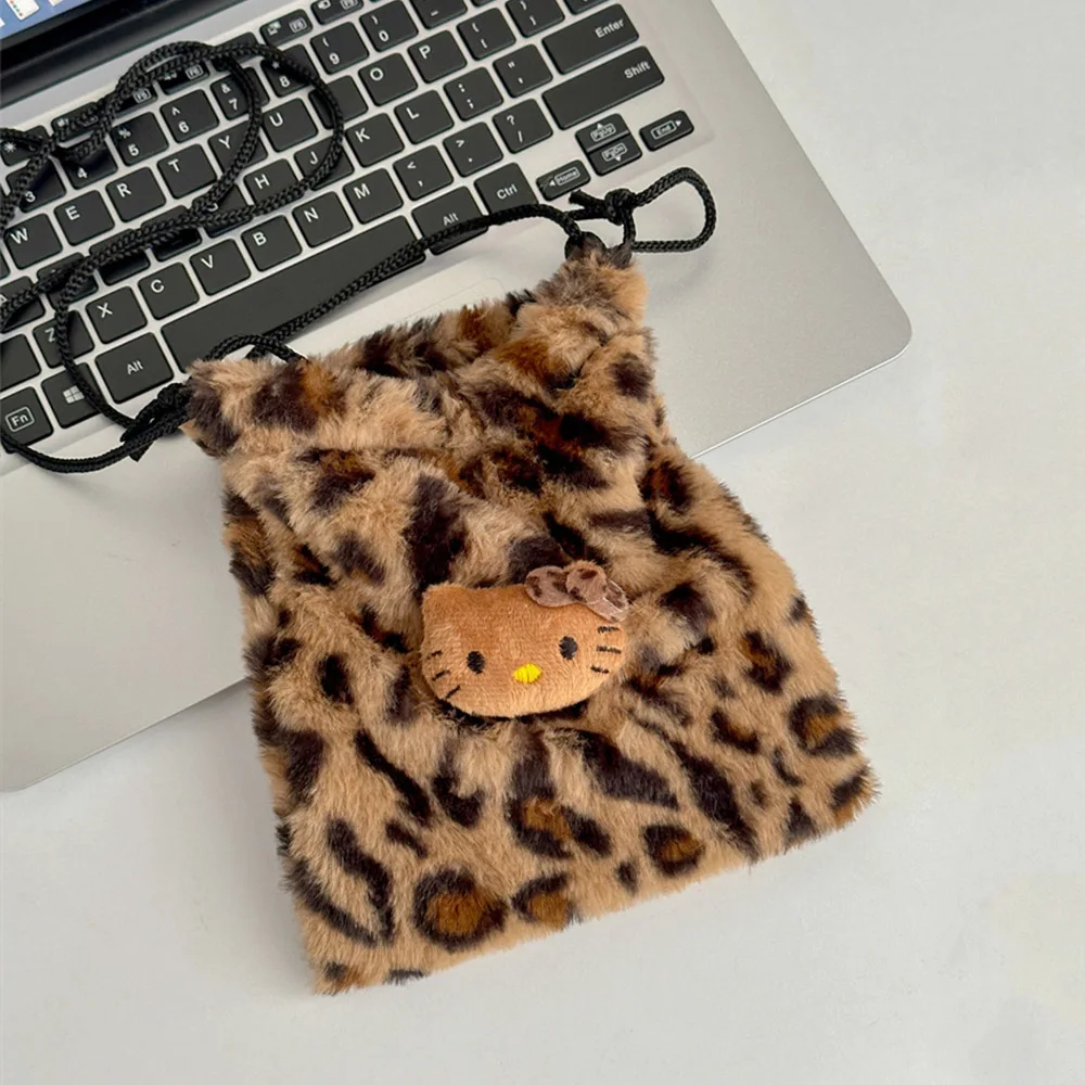Kawaii Hellokitty Plush Storage Bags Anime Purses Cartoon Wallet Shoulder Satchel Makeup Case Handbags Backpacks Christmas Gifts