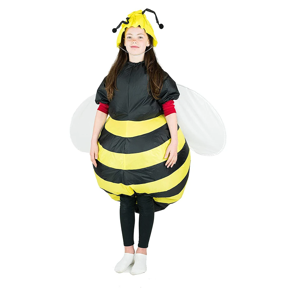 JYZCOS Animal Inflatable Costumes Bumble Bee Cosplay Suit for Audults Women Men Fancy Cosplay Party Dress