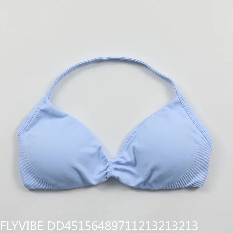 Women High‑Support Lace‑Up Sports Bra Thin‑Strap Camisole Seamless Tight‑Fit Push‑Up Yoga Training Gym Workout Active Top