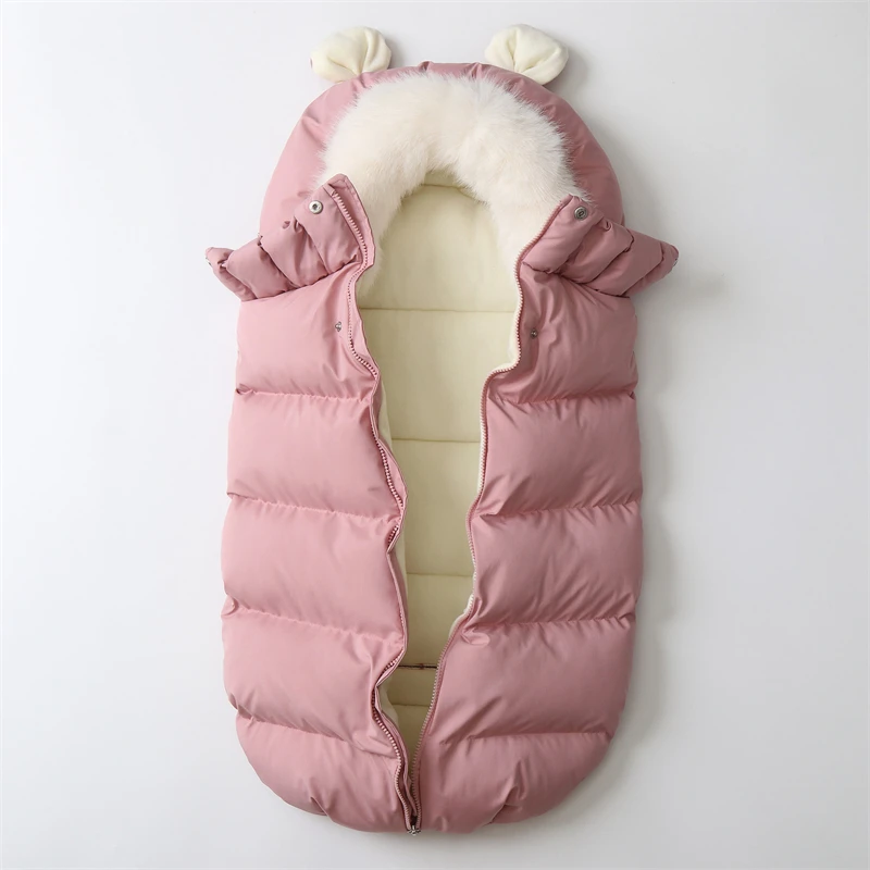 Winter Baby Sleeping Bags Thicken Waterproof Baby Stroller Sack Footmuff Warm Envelope for Newborn Baby Stroller Bag 0-12 Months