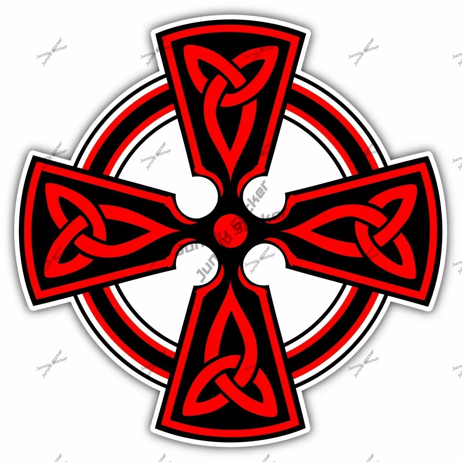 

Celtic Cross Irish Car Decal Dublin Ireland Fire Brigade Harp Eire Ireland Republic Round Seal Flag Scratch-proof Decoration Pvc