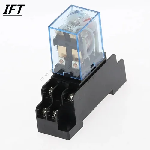 Imagen 2 del producto Relé pequeño LY2NJ, bobina DPDT con Base de enchufe, 12V, 24V, 36V, 220V, 110V, CA, CC, 10A, 8 pines, 5 Juegos