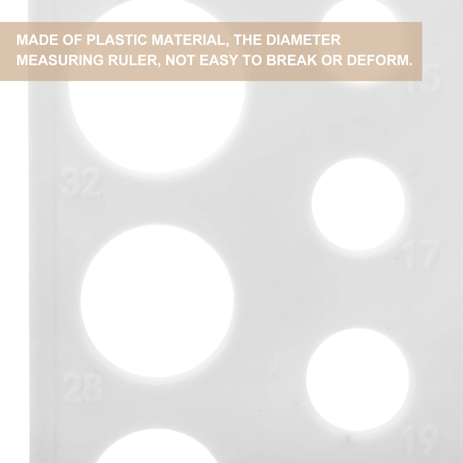 

Fruit Diameter Measuring Tool Plastic Ruler Easy Carry Durable Farm Shop Use Plastic Fruits Measuring Ruler Fruits Gauge