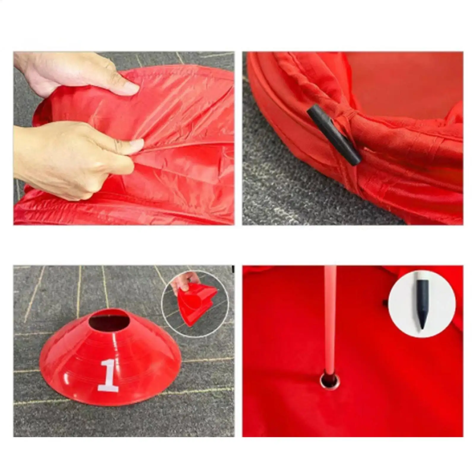 Cubo de juego de Golf para patio trasero, cubo de almacenamiento de juego de Chipping de Golf plegable, organizador de tela Oxford para entrenamiento deportivo de pelota para adultos