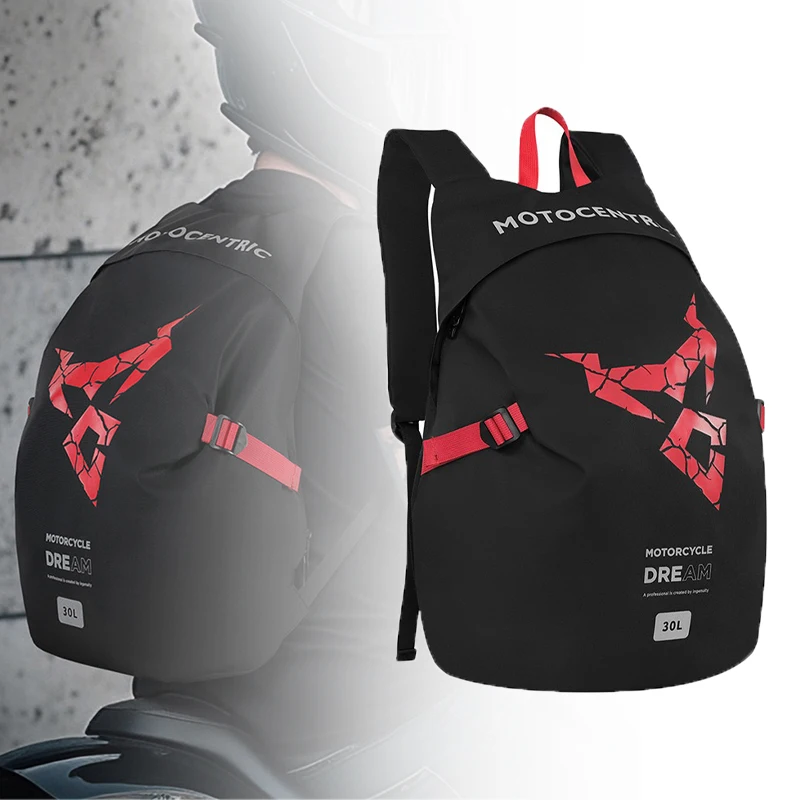 Classic Large Capacity Multifunctional Motorcycle Bicycle Helmet Bag Waterproof Reflective 30L Travel Backpack Laptop Bag Hiking