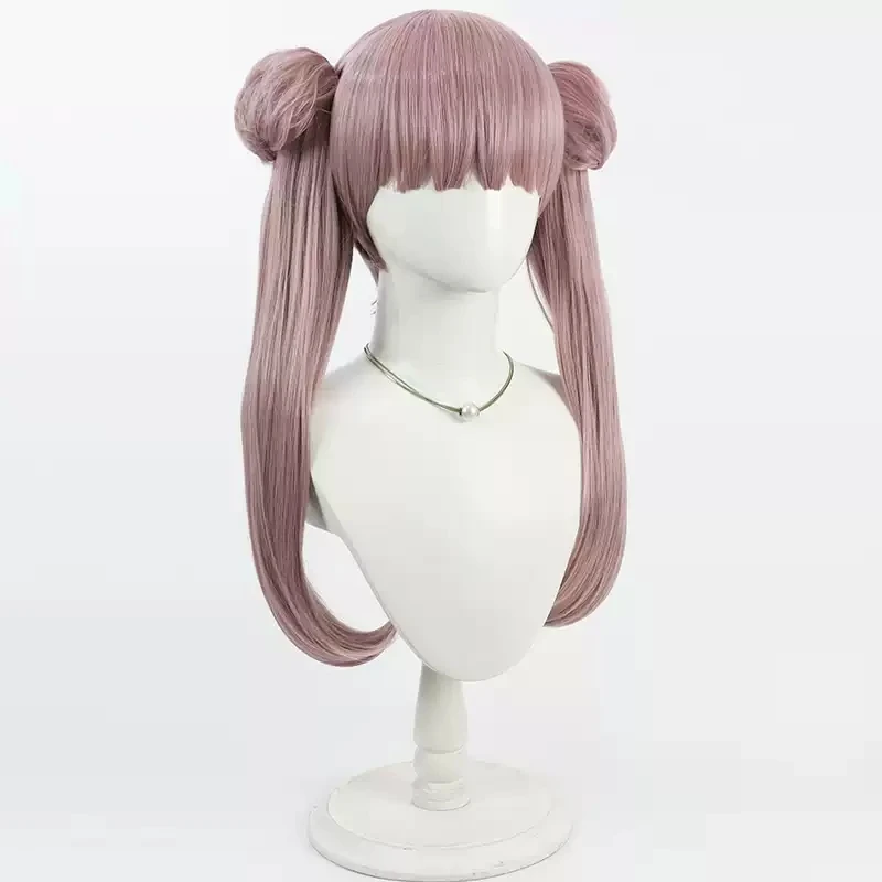 Peluca de Cosplay The Hundred Line Kako Tsukumo, pelo de cola de caballo doble de 60cm de largo, última Academia de Defensa, fiesta de Halloween, mujeres y niñas