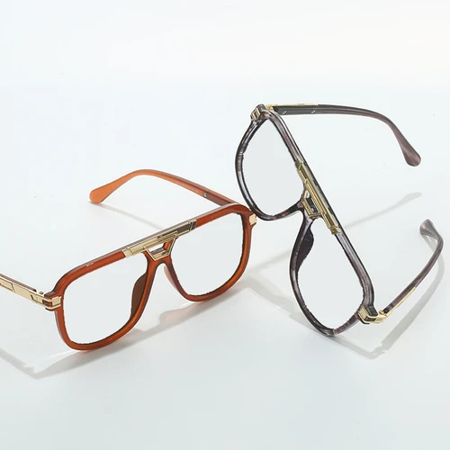 Imagen 2 del producto KOCOLIOR, nuevo diseño de marca, gafas de presbicia verdes TR90 de doble haz a la moda para mujeres y hombres, gafas antirayos azules con montura grande